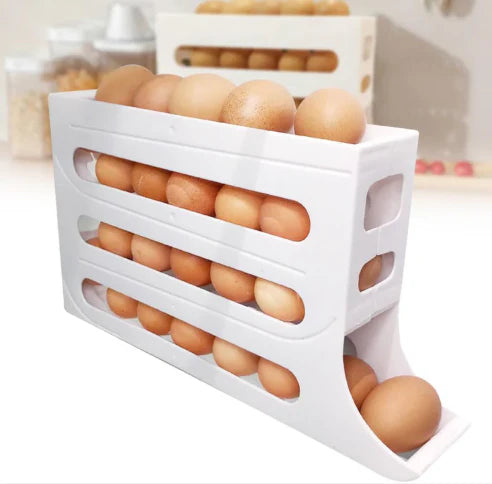 DISPENSADOR  ORGANIZADOR DE HUEVOS DE 4 NIVELES