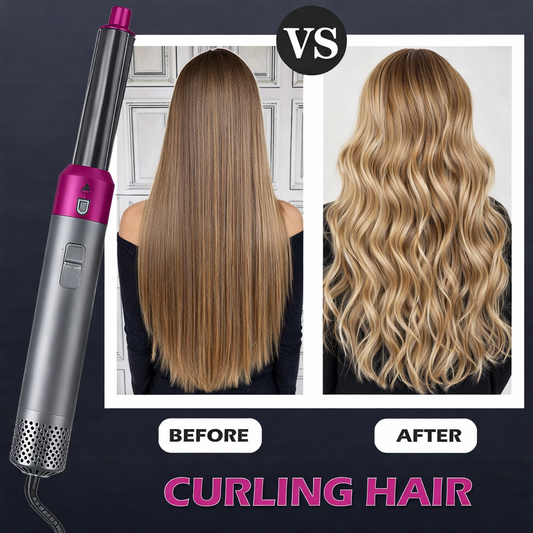 Secador de Cabello Profesional 5 en 1  | Peinados Tipo Salón en Casa